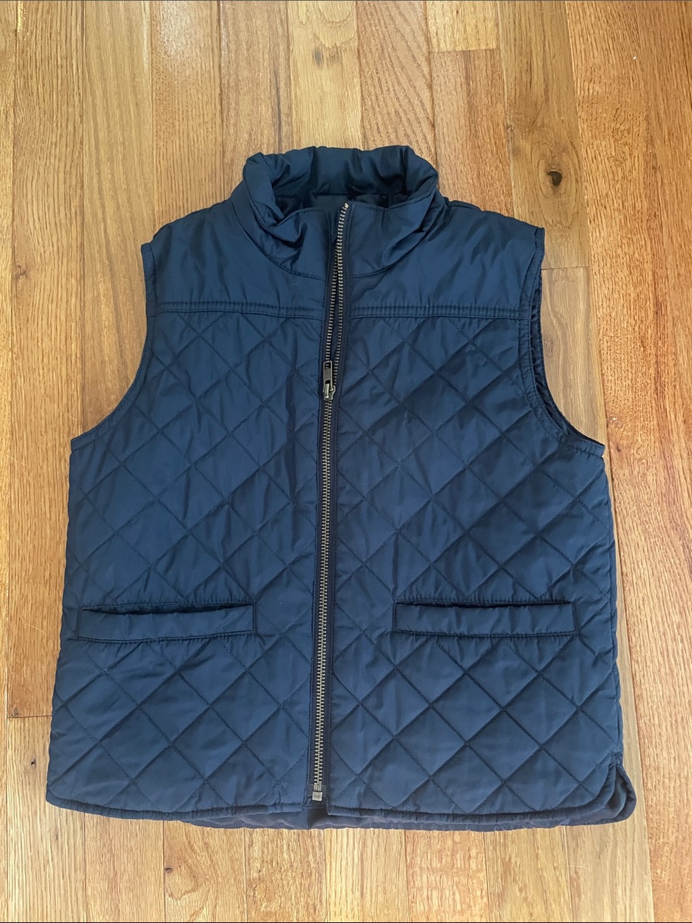 Crewcuts Navy Quilted Puffer Vest Size S